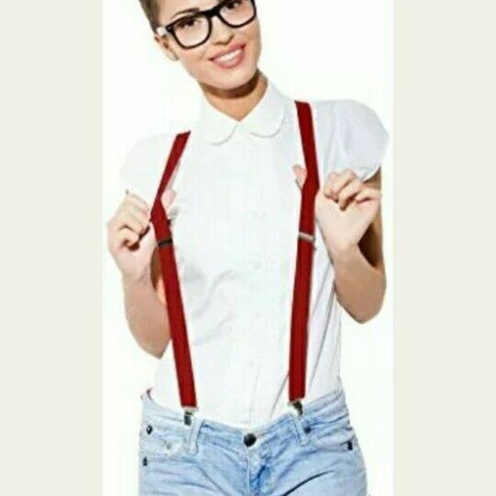 Suspenders for Men (Y-Back, Solid Color, 1-Inch Wi
